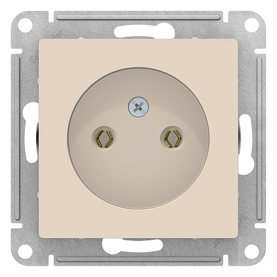 SE AtlasDesign Беж Розетка б/з, 16А, механизм