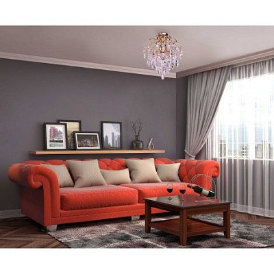 DeMarkt City Бриз Золото 6*60W E14  Люстра