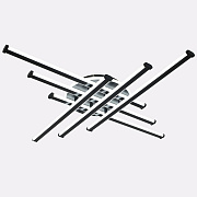 LINVEL MS 1246/6+1 Мелле 150W Чёрный 3000-6000K 9315Lm 850х850х85мм дим.с ПДУ Светильник светодиодный