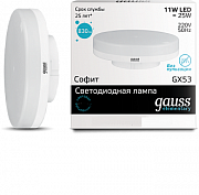 Gauss LED Elementary GX53 11W 6500K Лампа светодиодная
