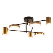 Kink Light 07645-6D,19(20) Люстра дим. Рапис черный/бронза w66*63 Led 3*12W+3*16W (3000-6000K) с пду
