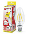 Лампа светодиодная LED-СВЕЧА -deco 7Вт 230В Е14 3000К 630Лм прозрачная IN HOME