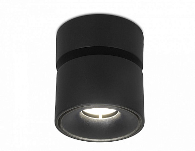 Ambrella TN269 SBK черный песок LED 4200K 7W D75*83 Накладной поворотный светодиодный светильник