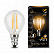 globe LED 9.0W E14 2700K Filament (1/10/50) Gauss