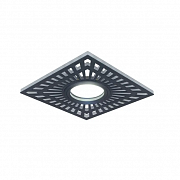 Gauss Светильник Backlight BL126 Квадрат. Черный, Gu5.3, 3W, LED 4000K