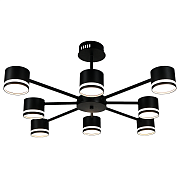 LINVEL MS 1195/8 Норман Чёрный 8*GX53 max.11W Светильник потолочный