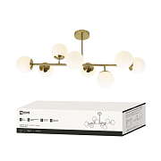 Светильник потолочный G9х8 латунь AURORA LUNA