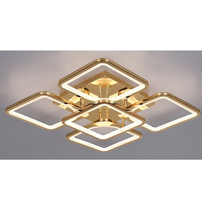 LINVEL MS 1216/5 150W Золото 3000-6500К диммируемый с ПДУ Светильник светодиодный