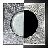Ecola GX53 H4 LD5320 Glass Квадрат с  прозр.  мозаикой с подсветкой/фон зерк./центр.часть хром 40x123x123 (к+) Светильник
