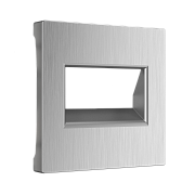 Werkel W1191109 Накладка для двойной розетки Еthernet RJ-45 (серебряный рифленый)