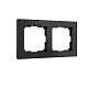 Рамка на 2 поста Werkel Hammer (черный) W0022408