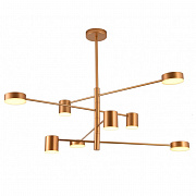 Kink Light 07650-8,33 (3000К) Люстра Мекли золото d100 h90 Led 4*6w+4*8w (3000K)