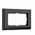Werkel Stark W0081808 Рамка для двойной розетки (черный) 