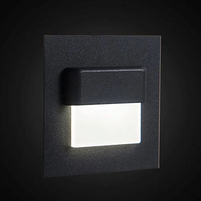 Citilux Скалли 1W 3000K Черный Квадратный