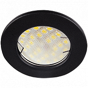 Ecola Light MR16 DL90 GU5.3 Черный матовый Светильник Ecola Light MR16 DL90 GU5.3 Светильник встр. плоский Черный матовый 30x80 (кd74)  [FU1611EFY.]