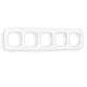 Рамка OMEGA Ecta (Белый матовый) 5-ая OF140125