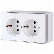Werkel Gallant Розетка двойная с заземлением (белая) W5072101