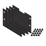 Ambrella Заглушка для накладного алюминиевого профиля GP2550 (комплект 4шт) GP8481 BK черный 35*35