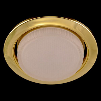 Ecola GX53 H4 золото Светильник Ecola GX53 H4 Downlight without reflector_gold (светильник) 38x106 (к+)  [FG53H4ECB.]