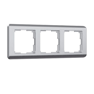 Werkel Stream W0032106 Рамка на 3 поста (серебряный)