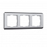 Werkel Stream W0032106 Рамка на 3 поста (серебряный)