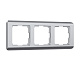 Werkel Stream W0032106 Рамка на 3 поста (серебряный)