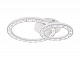 Ambrella FA160 WH белый 64W 600*440*120 (ПДУ РАДИО 2.4) Светильник