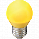 Ecola globe LED 5,0W E27 G45 220V color Yellow шар Желтый Лампа светодиодная