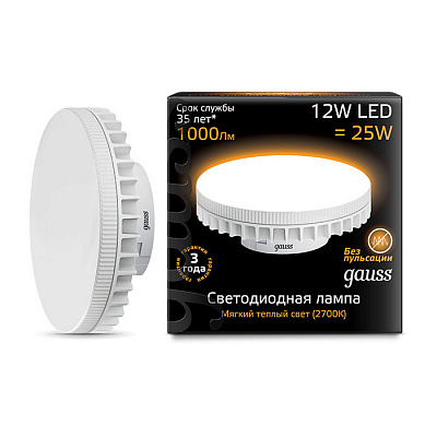 Gauss GX70 LED 12.0W AC150-265V 2700K Лампа светодиодная
