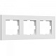 Рамка на 3 поста Slab (белый матовый) W0032961
