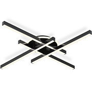 Ambrella FL6282 BK черный 58W 3000K-6400K 700*700*85 (ПДУ ИК) Люстра