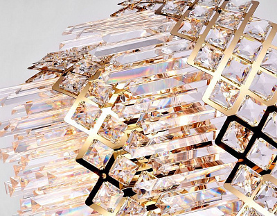 Ambrella TR5275/8 GD/CL золото/прозрачный E14/8 max 40W D520*380 Люстра