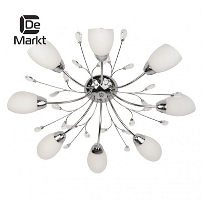 Люстра DeMarkt Нежность хром 8*60W E14 Авс