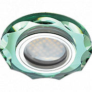 Атм Ecola MR16 DL1653 GU5.3 Glass Круг Изумруд/Хром, FR1653EFF (10/50) ПОД ЗАКАЗ