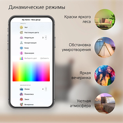 Gauss LED Globe LED 10.0 E27 2700-6500K RGBW A60 Smart Home Лампа светодиодная Умный Дом