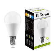 globe LED 11W E14 4000K G45 LB-750 Feron