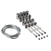 Комплект подвесов (соединитель для AL2113) длина 100см серебро  LD510