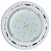 Ecola GX53 H4 DL5385 Точки-полоски по кругу Белый/Алюм 20x110 Светильник встраив. без рефл.  Ecola GX53 H4 DL5385  светильник встраив. без рефл. Точки-полоски по кругу Белый/Алюм 20x110 (к+)  [FW5385ECB.]