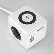 Werkel Розеточный блок 3-местный + 3 USB + беспроводная зарядка
