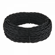 Werkel Ретро кабель витой черный 3х1,5