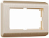 Werkel W0082111 Рамка для двойной розетки (шампань) Stream