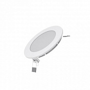 Gauss ультратонкий круглый IP20 6W 2700K Светильник светодиодный встраиваемый