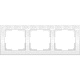 Werkel Flock WL05-Frame-03-white Рамка на 3 поста (белый)