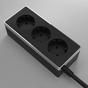 Werkel W6523635 Удлинитель Gallant 3-х местный 3 м черный/хром