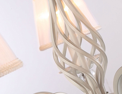 Ambrella люстра TR4547/5 WH/SL белый/серебро E14/5 max 40W 