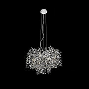 Kink Light 07873-60,16 Люстра Авани серебро d60 h200 G9 10*7W