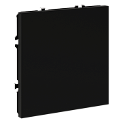 VOLTUM Заглушка S70 с суппортом, (черный матовый)