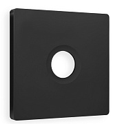Лицевая панель ALFA (Черный матовый) для TV розетки QUANT AP8130