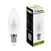 Свеча LED 11W E14 4000K LB-713 Feron матовая филамент