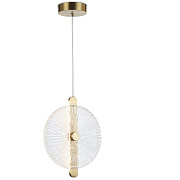 Ambrella LH31147 BS/CL латунь/прозрачный 13W 3000K Светильник подвесной